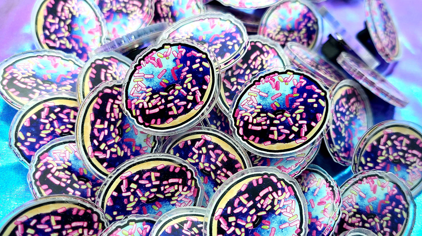 Galaxy Doughnut | Acrylic Pin