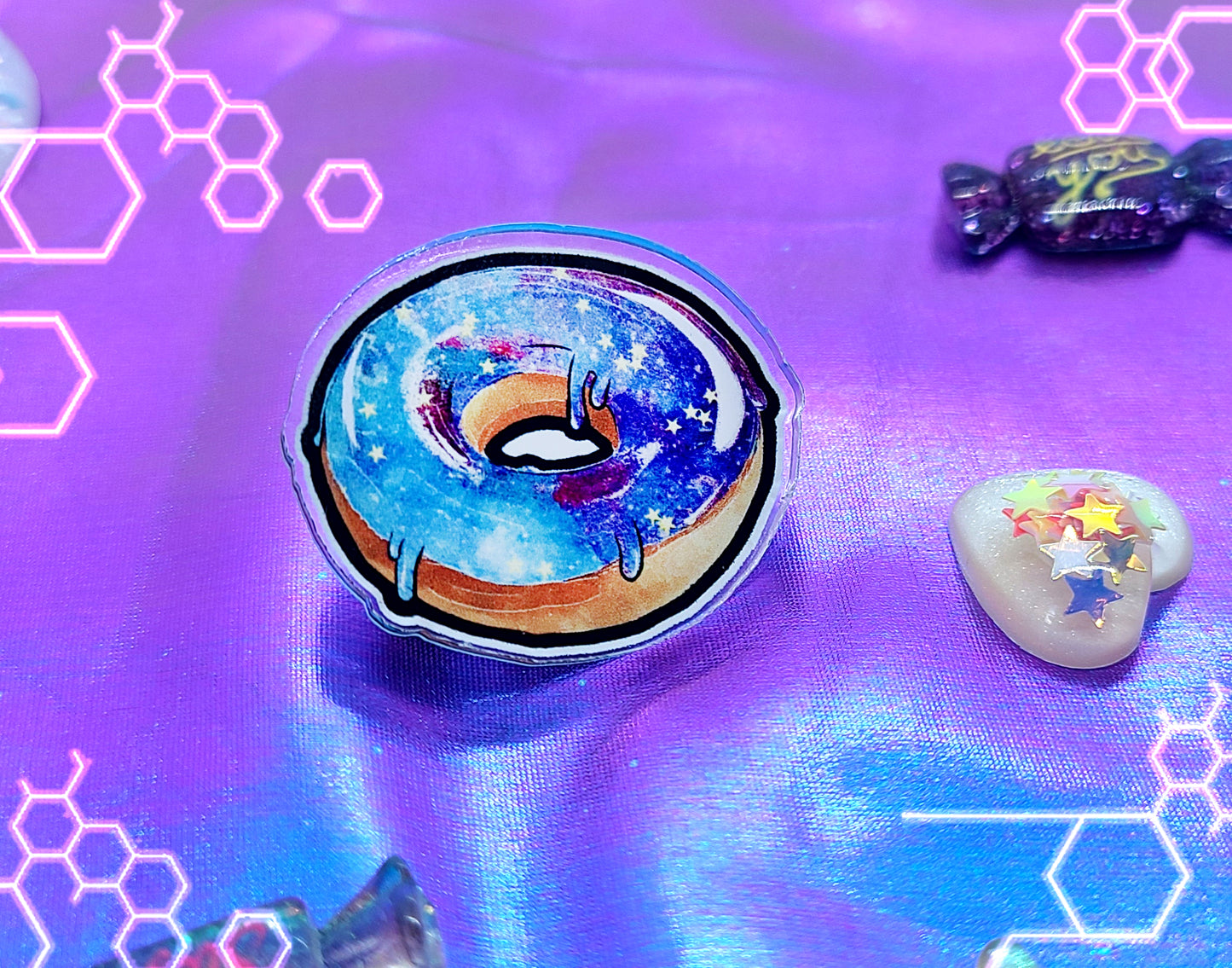 Galaxy Doughnut | Acrylic Pin