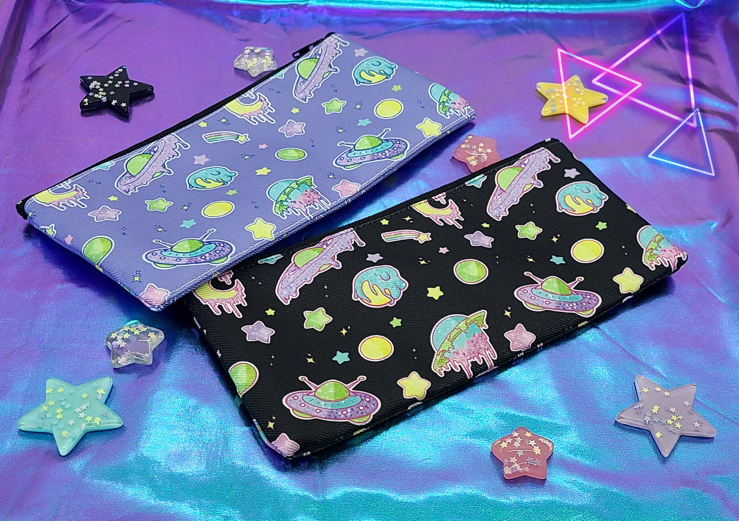 Candy Space Canvas Zipper Pouch | Pencil Pouch, Coin Purse