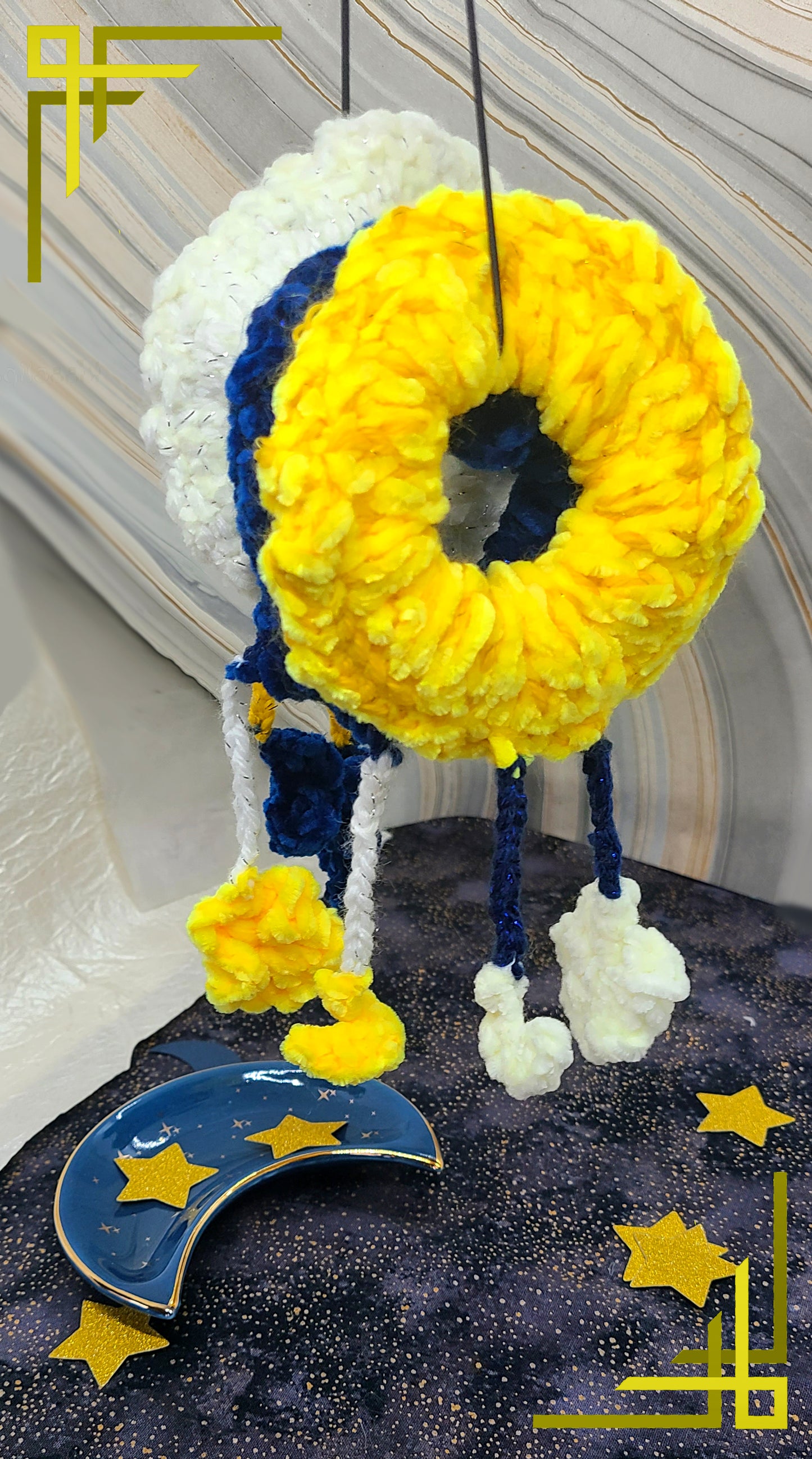 Celestica Scrunchies | Hand Knit Velvet Scrunchies