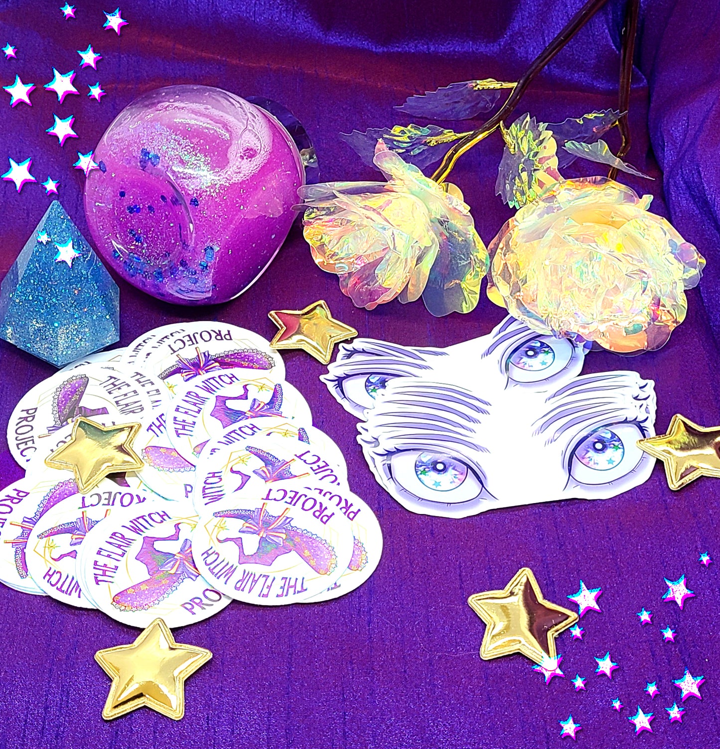 Holographic Witch Sticker Pack | Sticker Sheet Bundle | Flair Witch Project