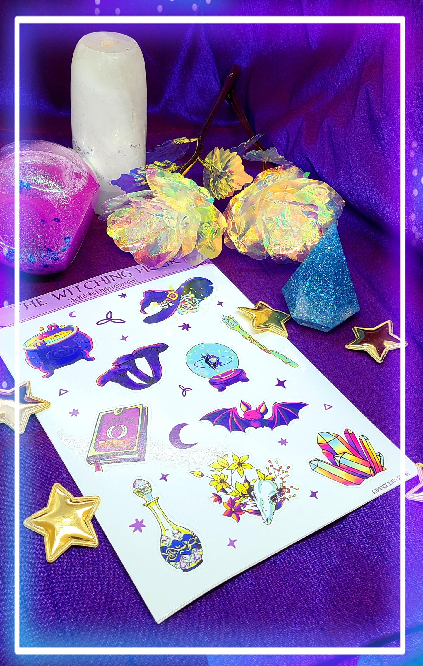 Holographic Witch Sticker Pack | Sticker Sheet Bundle | Flair Witch Project