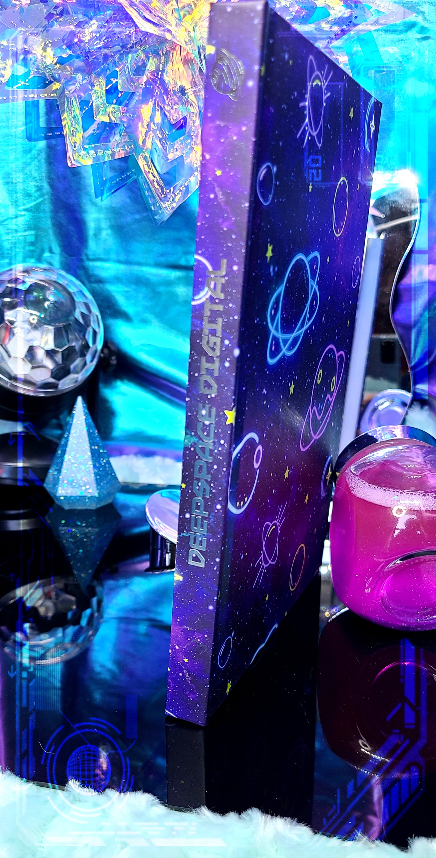Neon Space | Foil Printed Notebook | A5