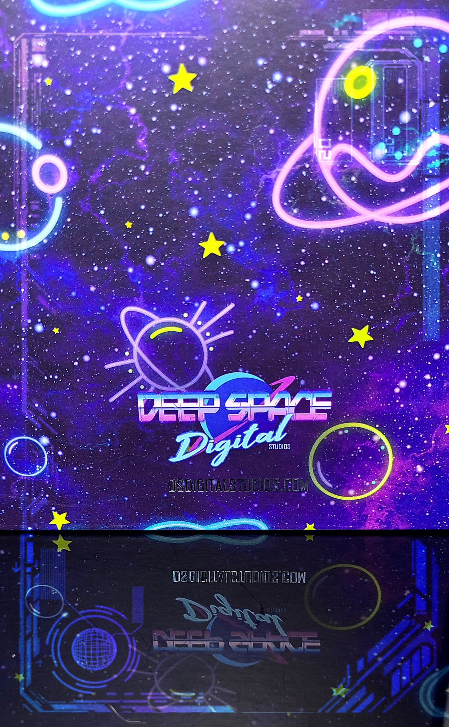 Neon Space | Foil Printed Notebook | A5
