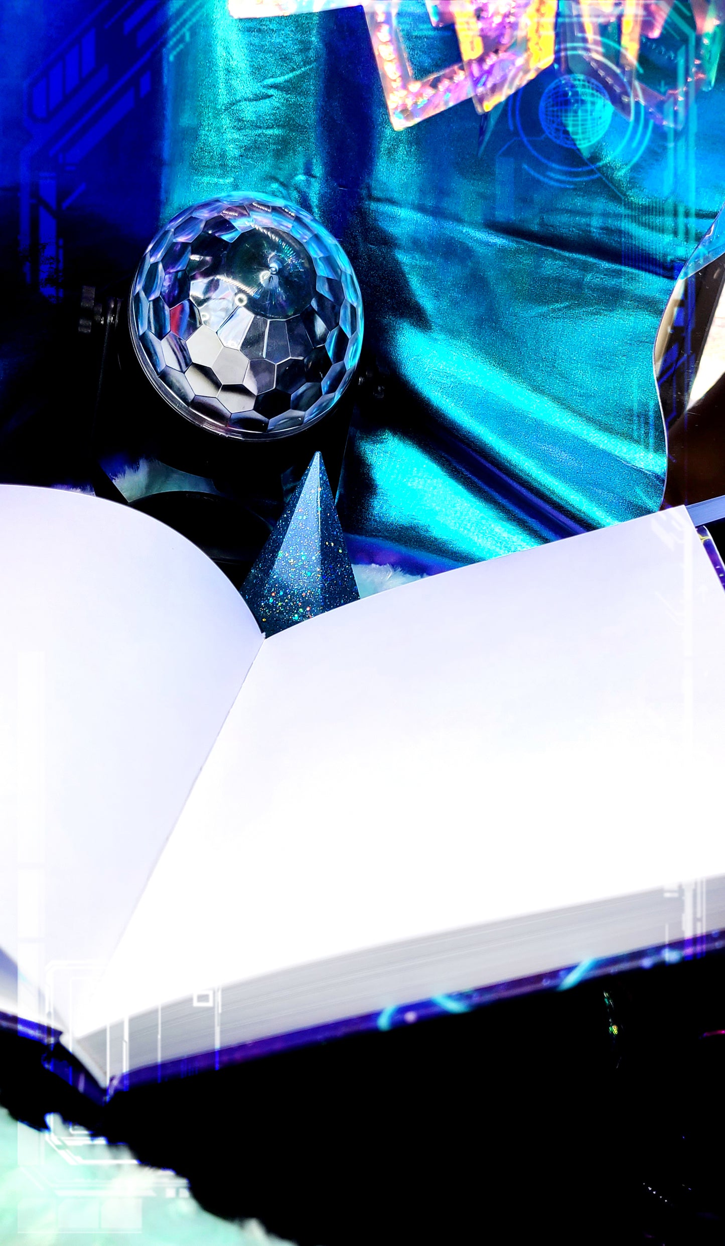 Neon Space | Foil Printed Notebook | A5