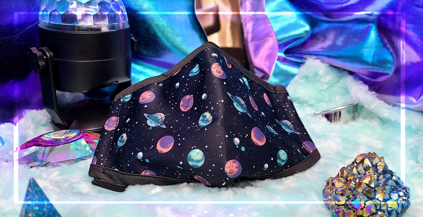 Space 3D Face Mask | Charcoal insert | Adjustable