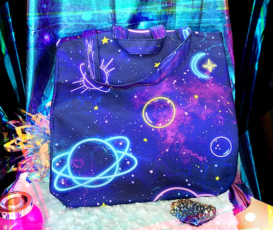 Printed Pattern  Neon Space | Tote bag