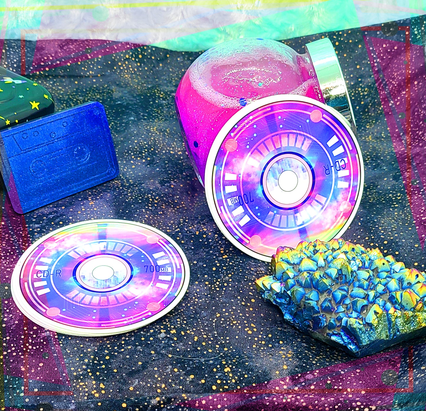 Spacewave CD Sticker | Holographic