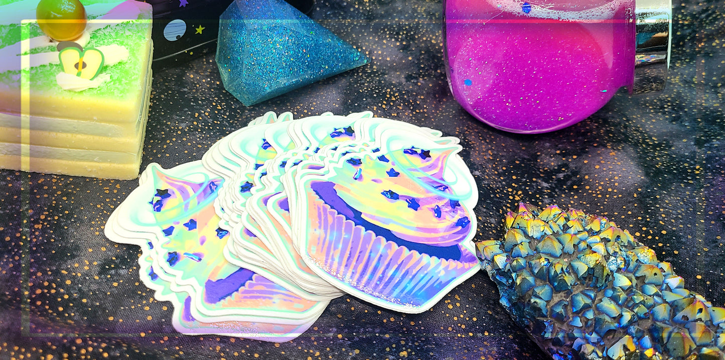 Nebula Cupcake Sticker