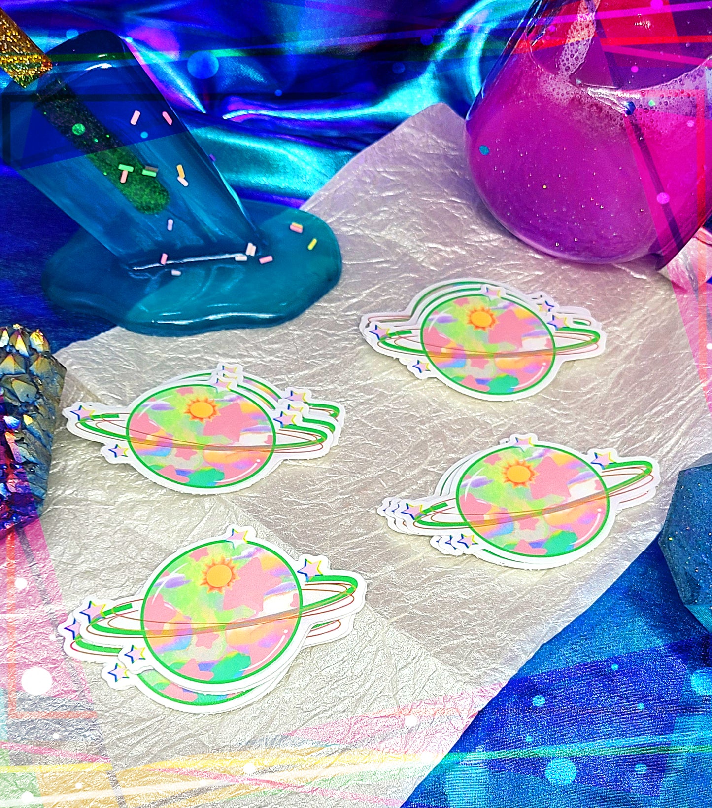 Starry Planet Sticker