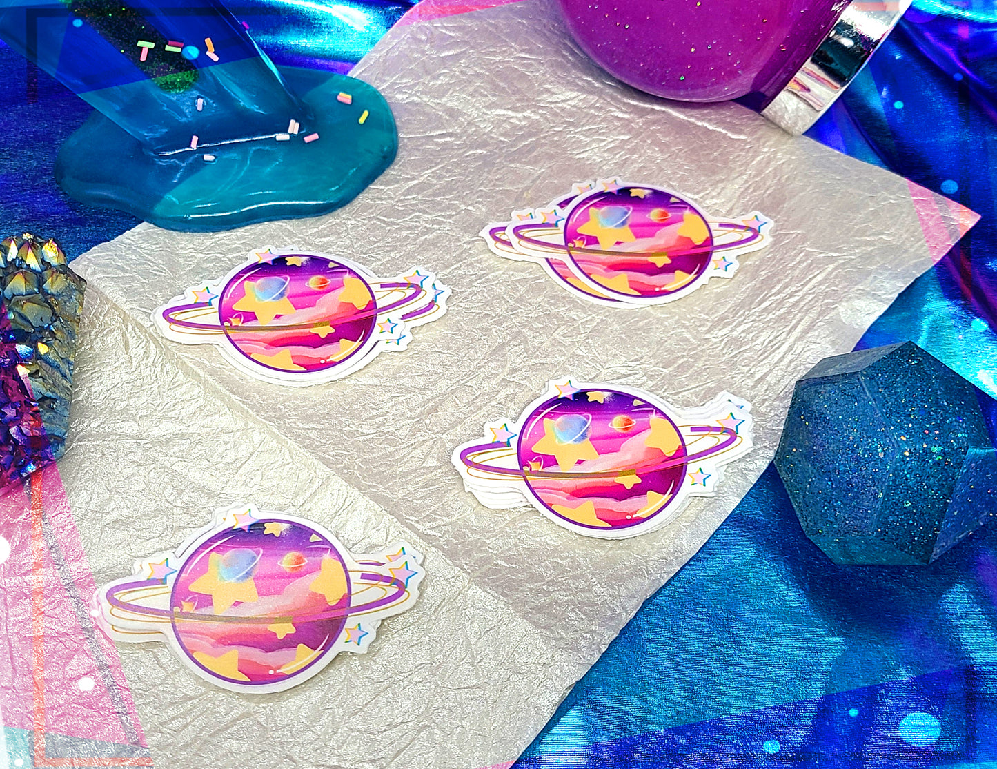 Starry Planet Sticker