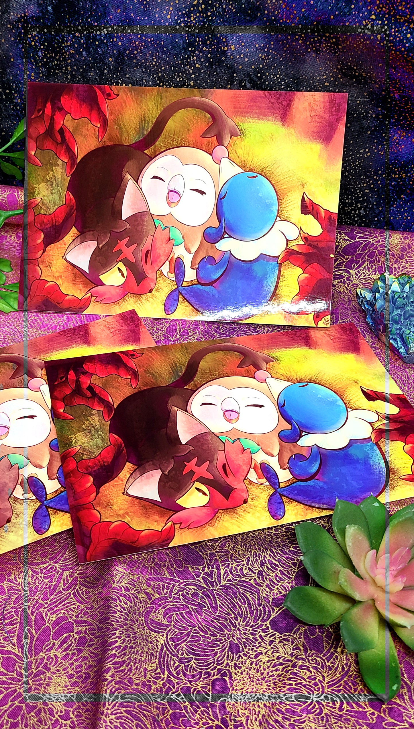 Sleepy Starters | Print Various Sizes | Fan Art | Pokemon