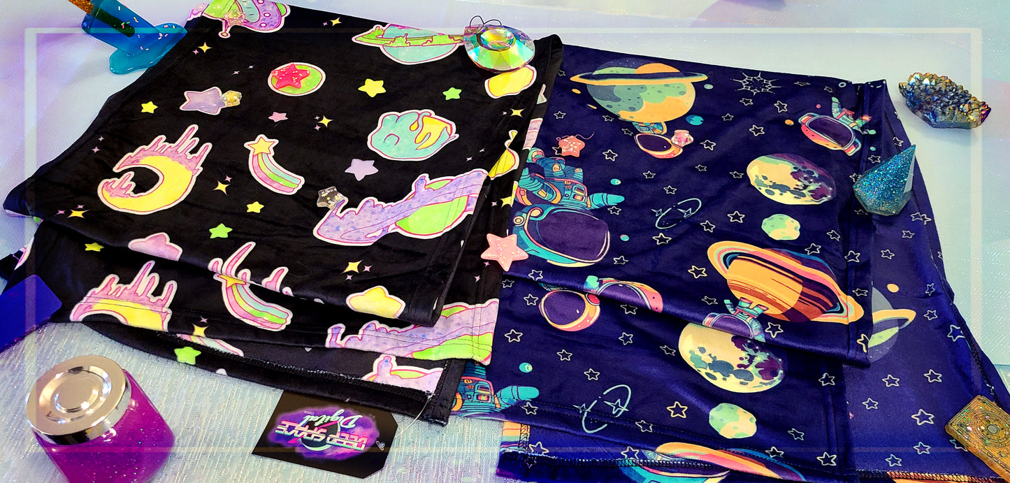 Spaceman Minky Scarf | Printed Scarf