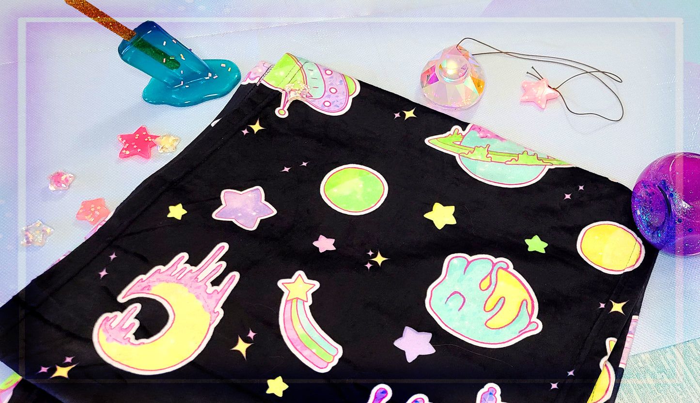 Candy Space Minky Scarf | Printed Scarf