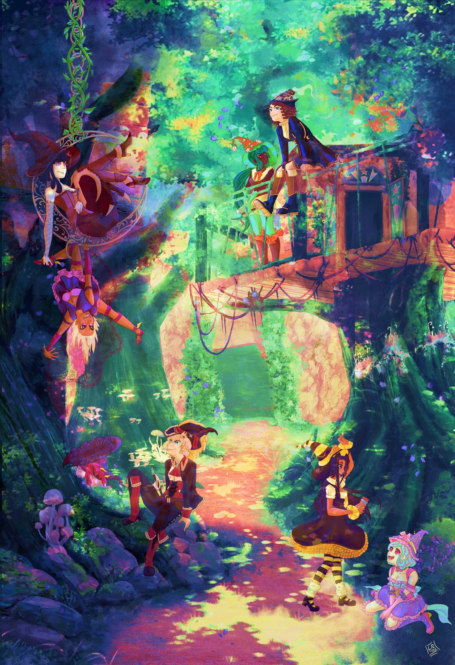 Glitter Witch Forest Print | The Flair Witch Project