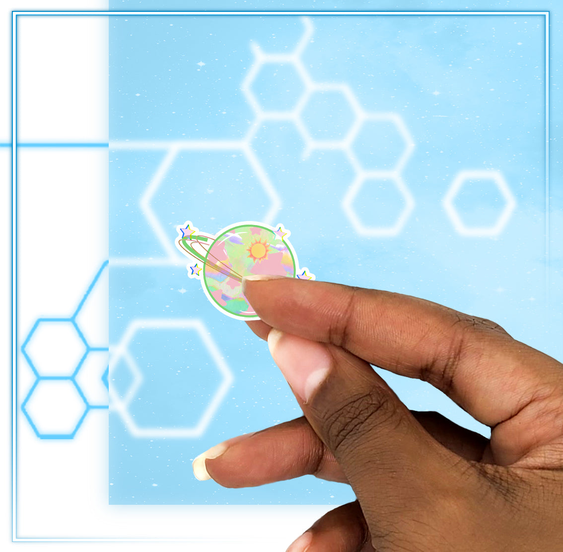 Starry Planet Sticker