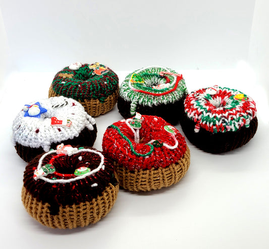 Christmas Knit Doughnut | Holiday Décor | Plush Toy