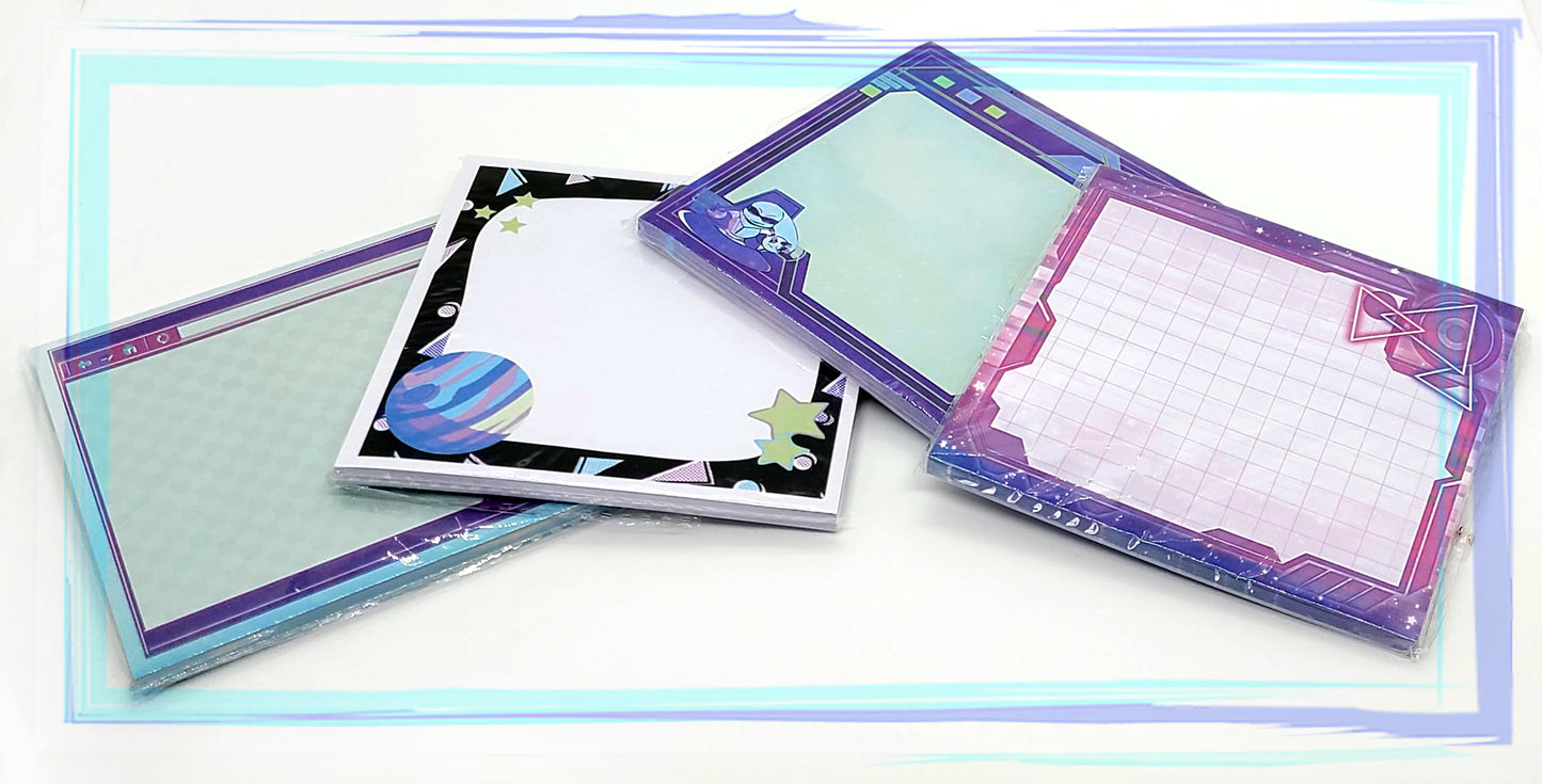 Web Browser Memo Pad | Cute Stationery | Space Tech Memo Pad | Desk Accessories