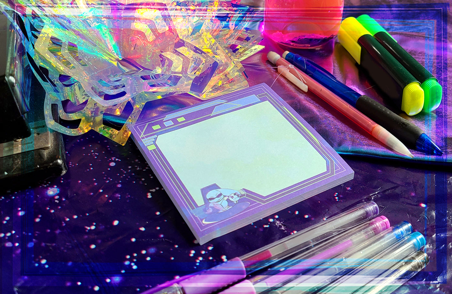 Deep Space Danny Memo Pad | Cute Stationery | Space Memo Pad | Desk Accessories