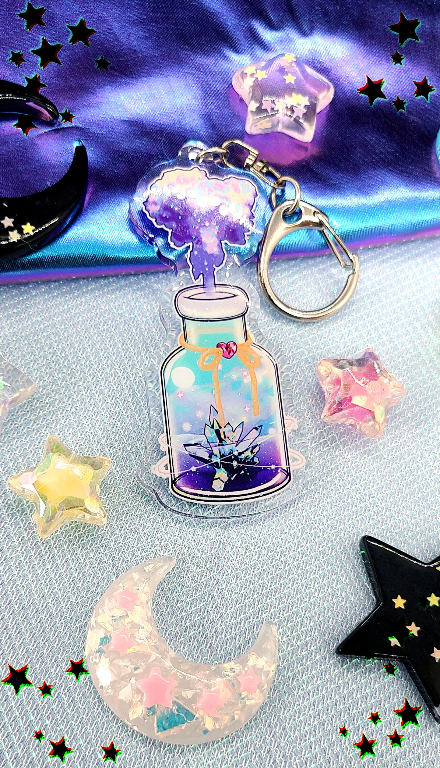 Crystal Jar Keychain