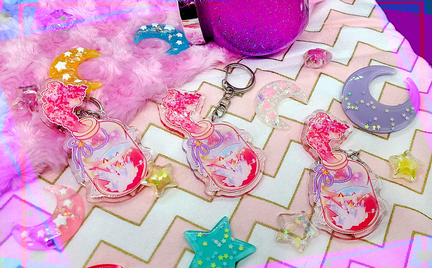 Crystal Jar Keychain