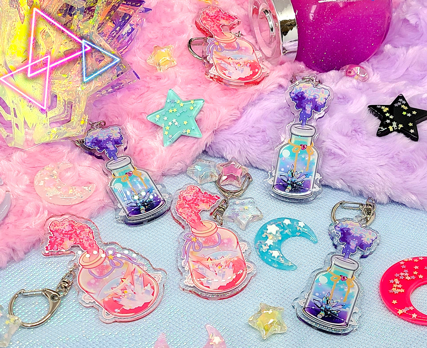 Crystal Jar Keychain