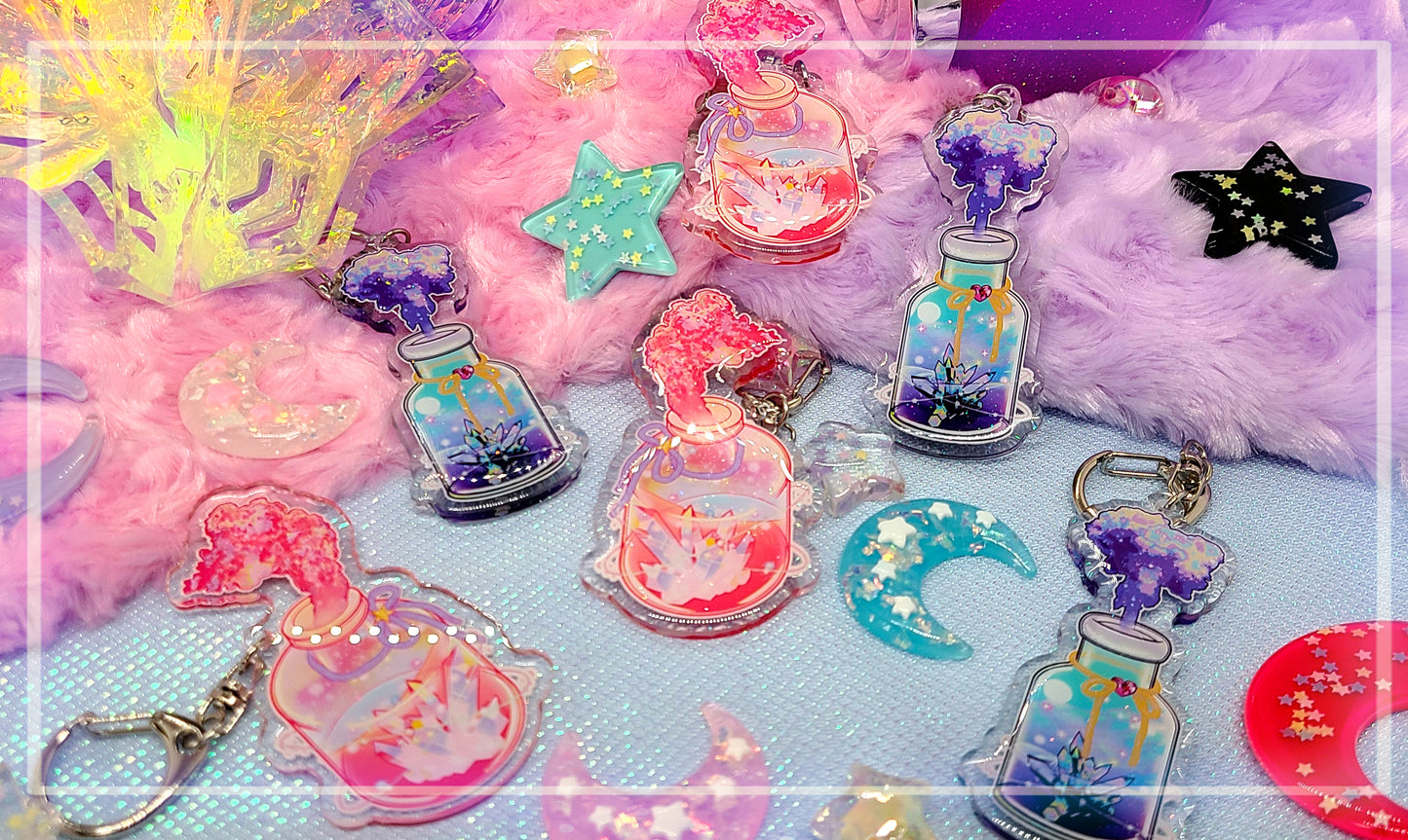 Crystal Jar Keychain