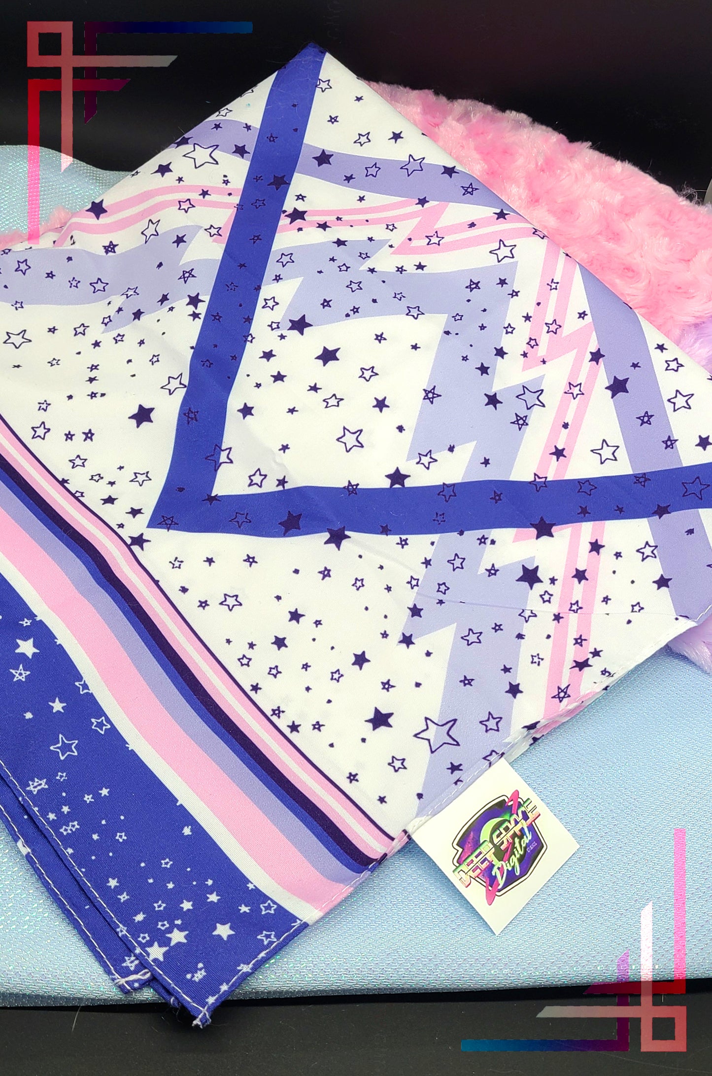 Geo Stars Printed Bandana | Head Scarf