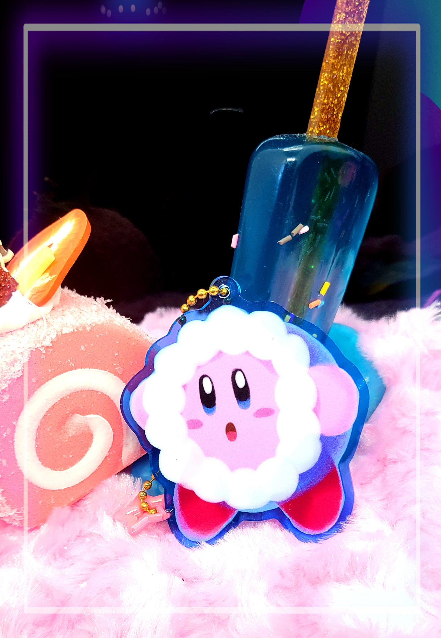 Kirby Hat Charms | Colored Acrylic