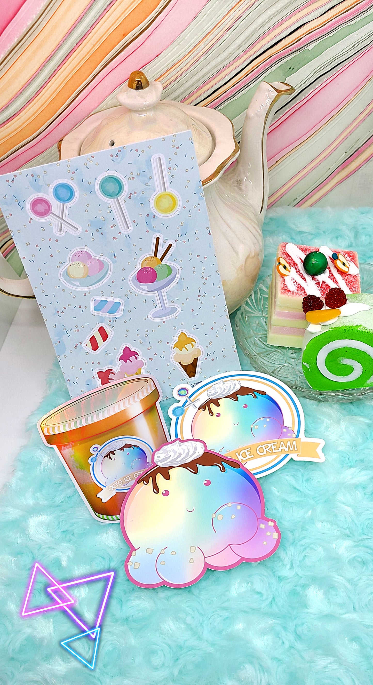 Ice Cream Octopus Sticker Pack