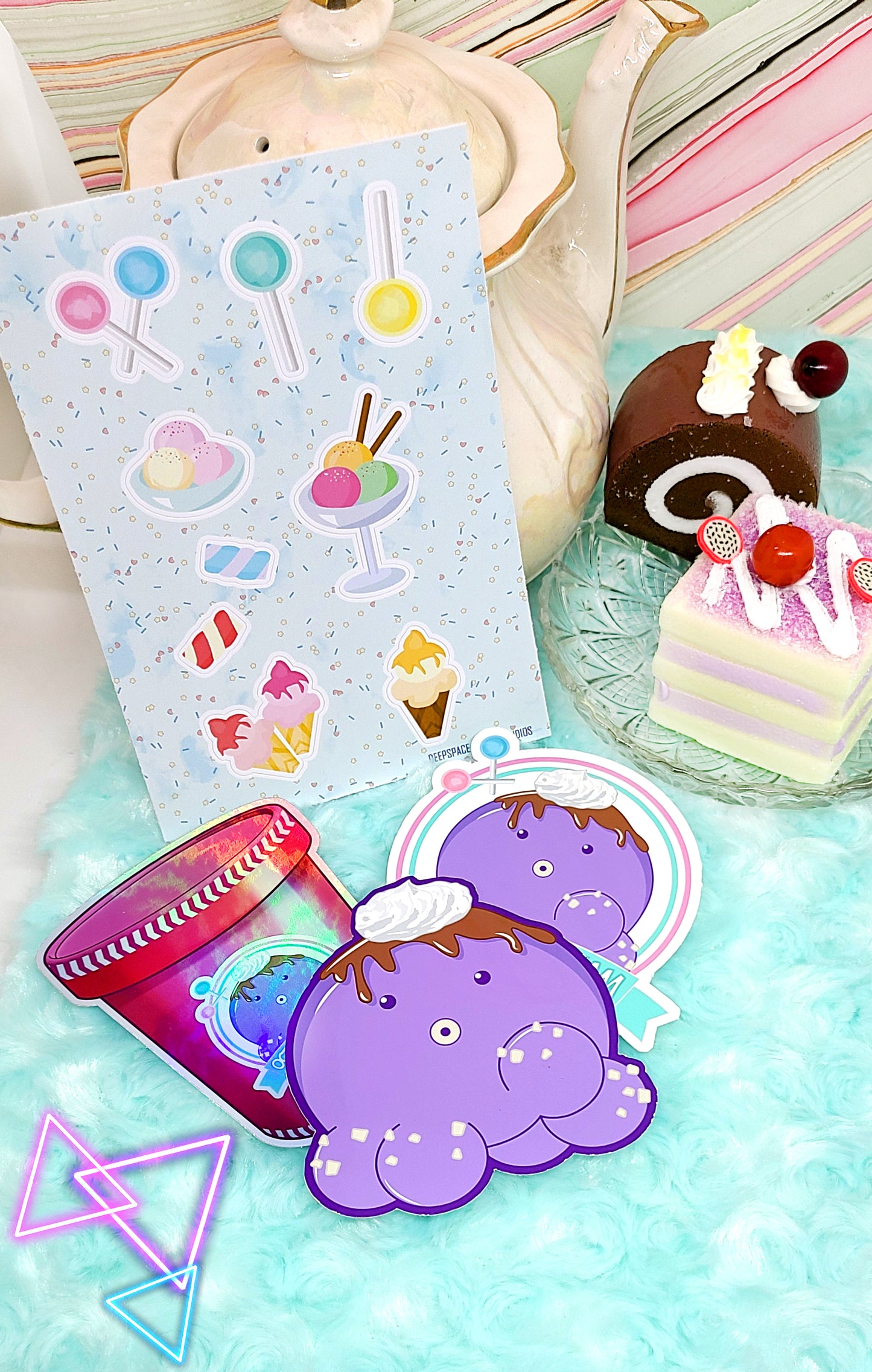 Ice Cream Octopus Sticker Pack