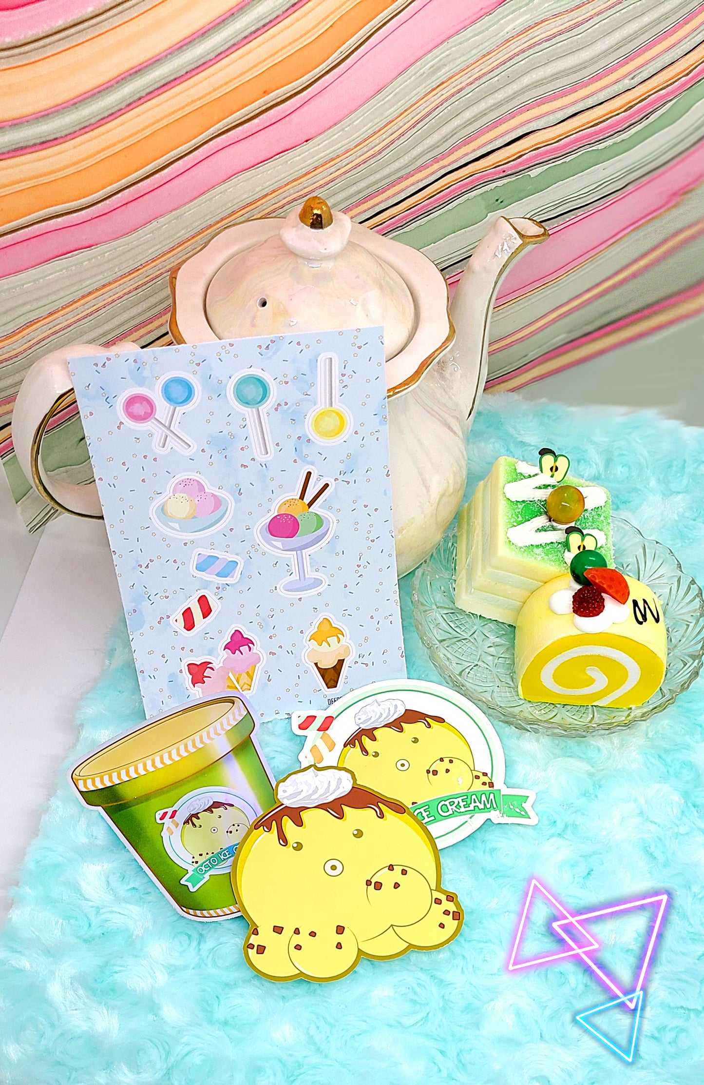 Ice Cream Octopus Sticker Pack