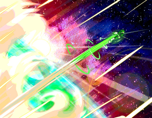 Luna Blast Off | Print 8.5 x 11