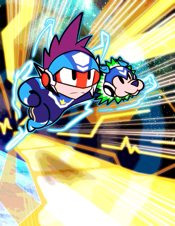 Geo and Rush | Print 8.5 x 11 | Megaman Starforce