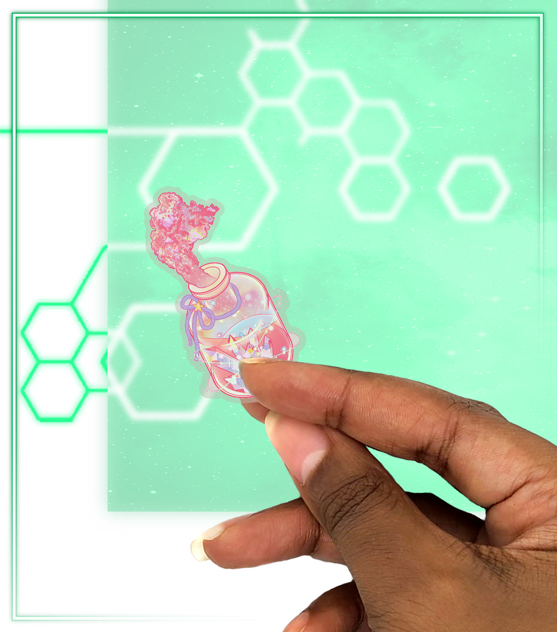 Crystal Jar Sticker