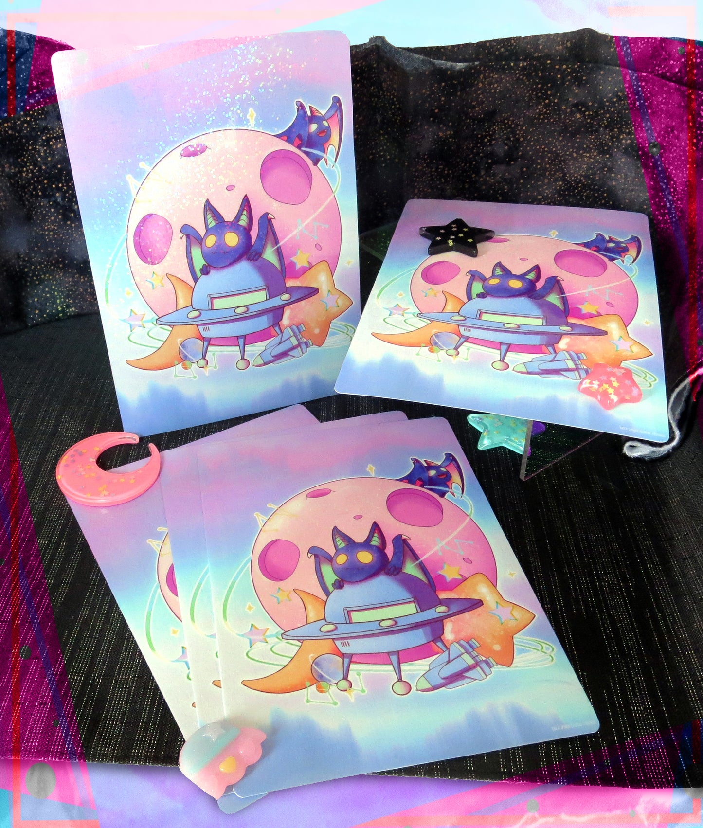 Space Bats | Print 5" x 7" | Wall Art