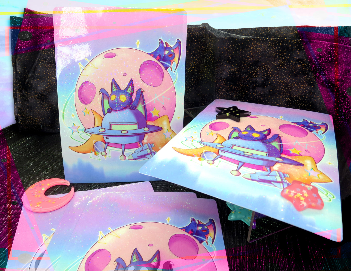 Space Bats | Print 5" x 7" | Wall Art