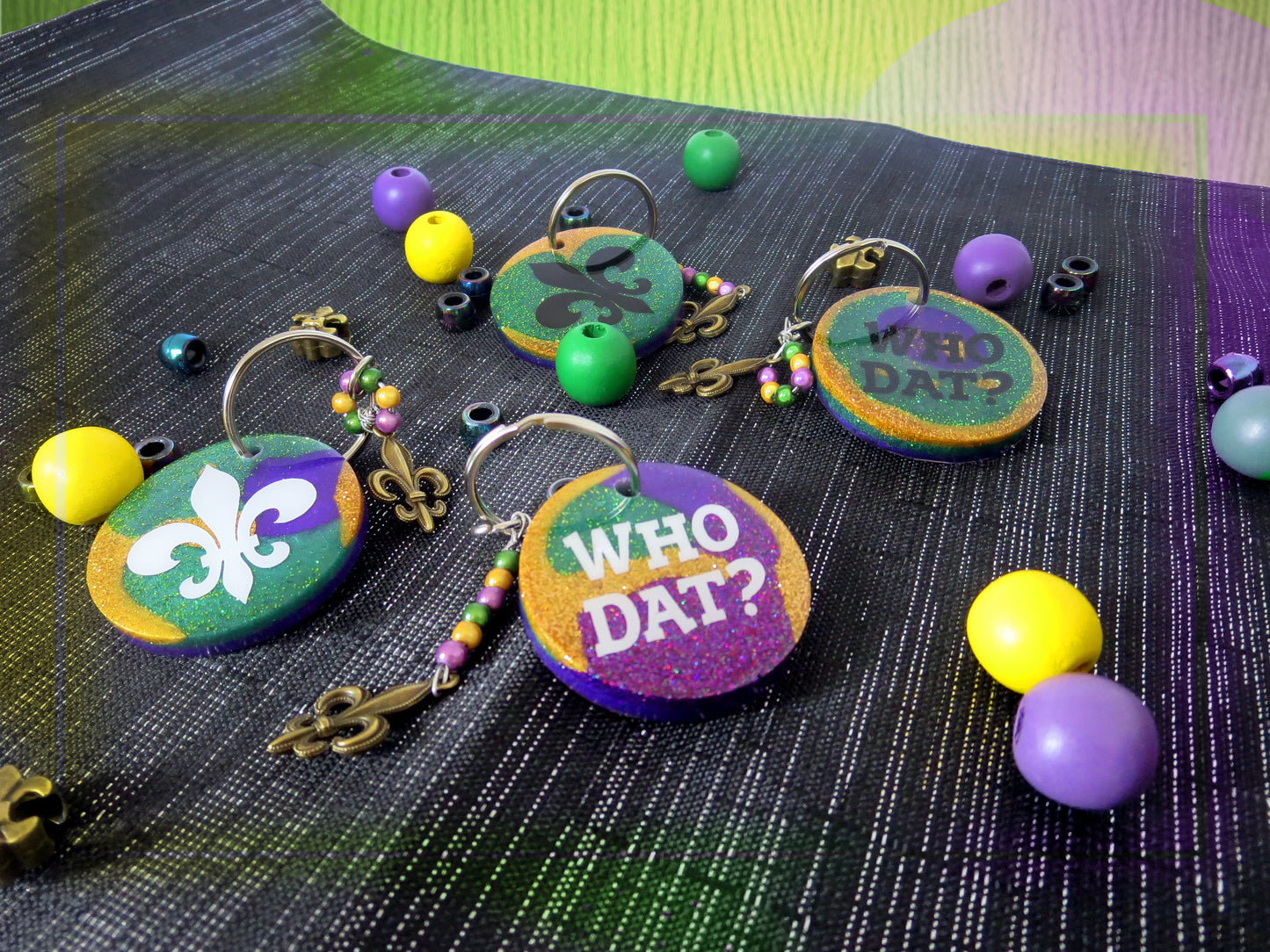 Mardi Gras Key Chain