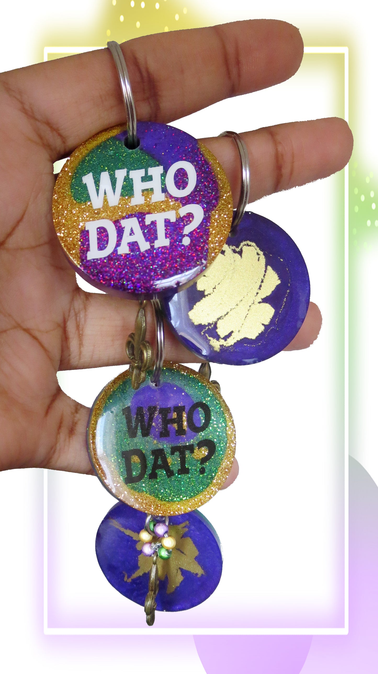 Mardi Gras Key Chain