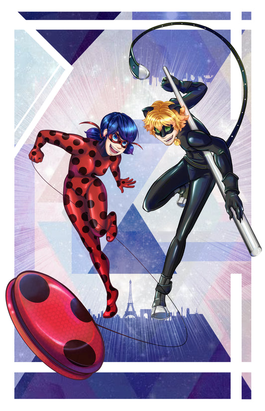 Ladybug and Cat Noir | Print Various Sizes | Fan Art | Miraculous Ladybug