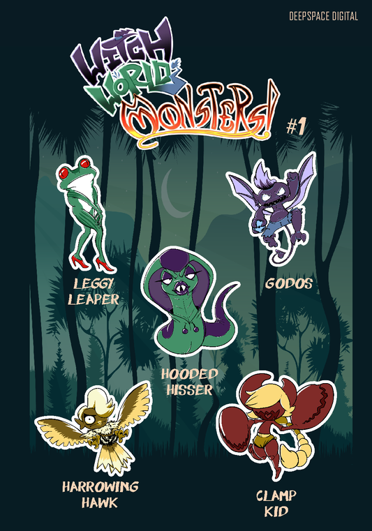 Witch World Monsters Sticker Pack | #1