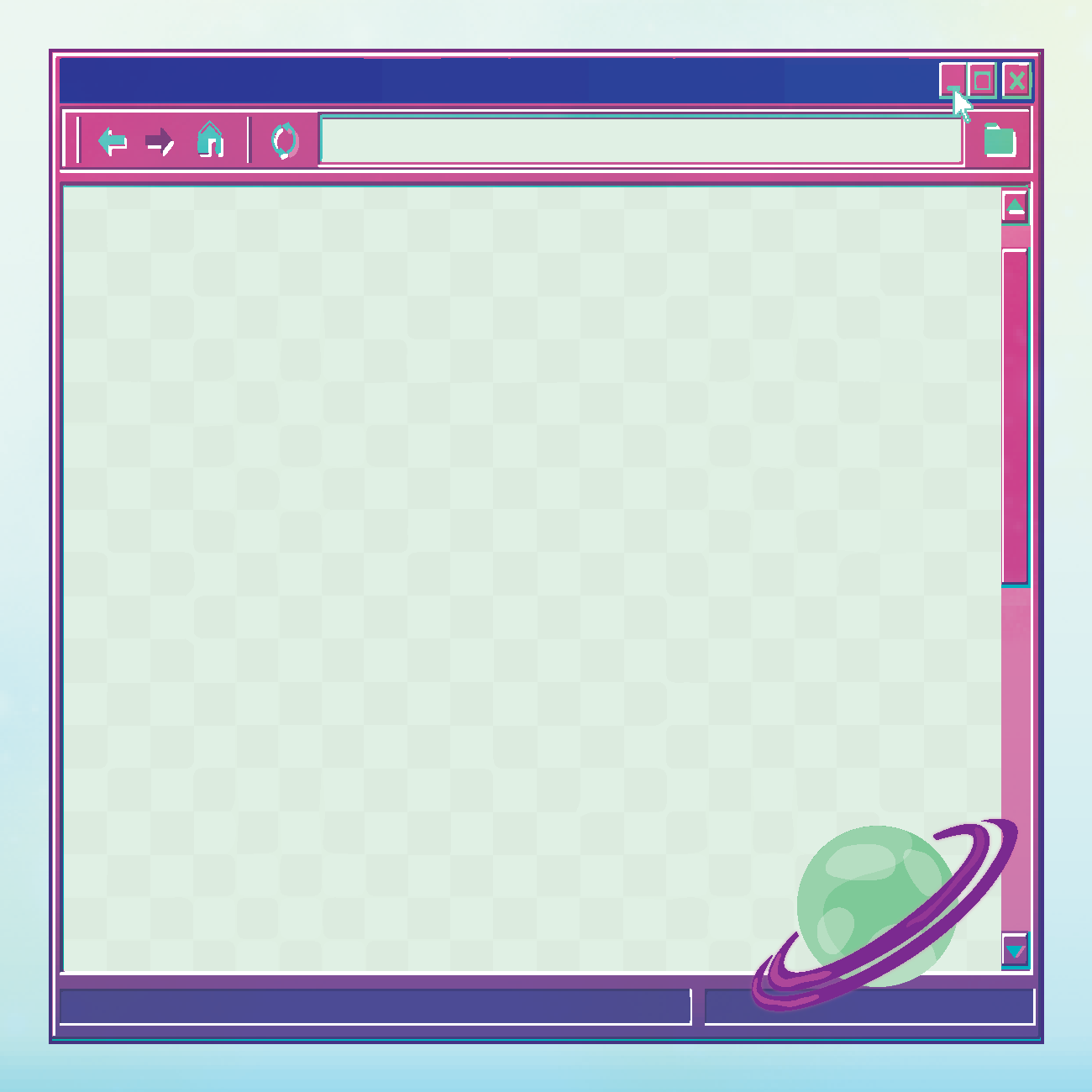Web Browser Memo Pad | Cute Stationery | Space Tech Memo Pad | Desk Accessories