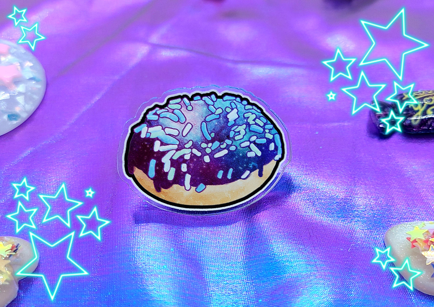 Galaxy Doughnut | Acrylic Pin