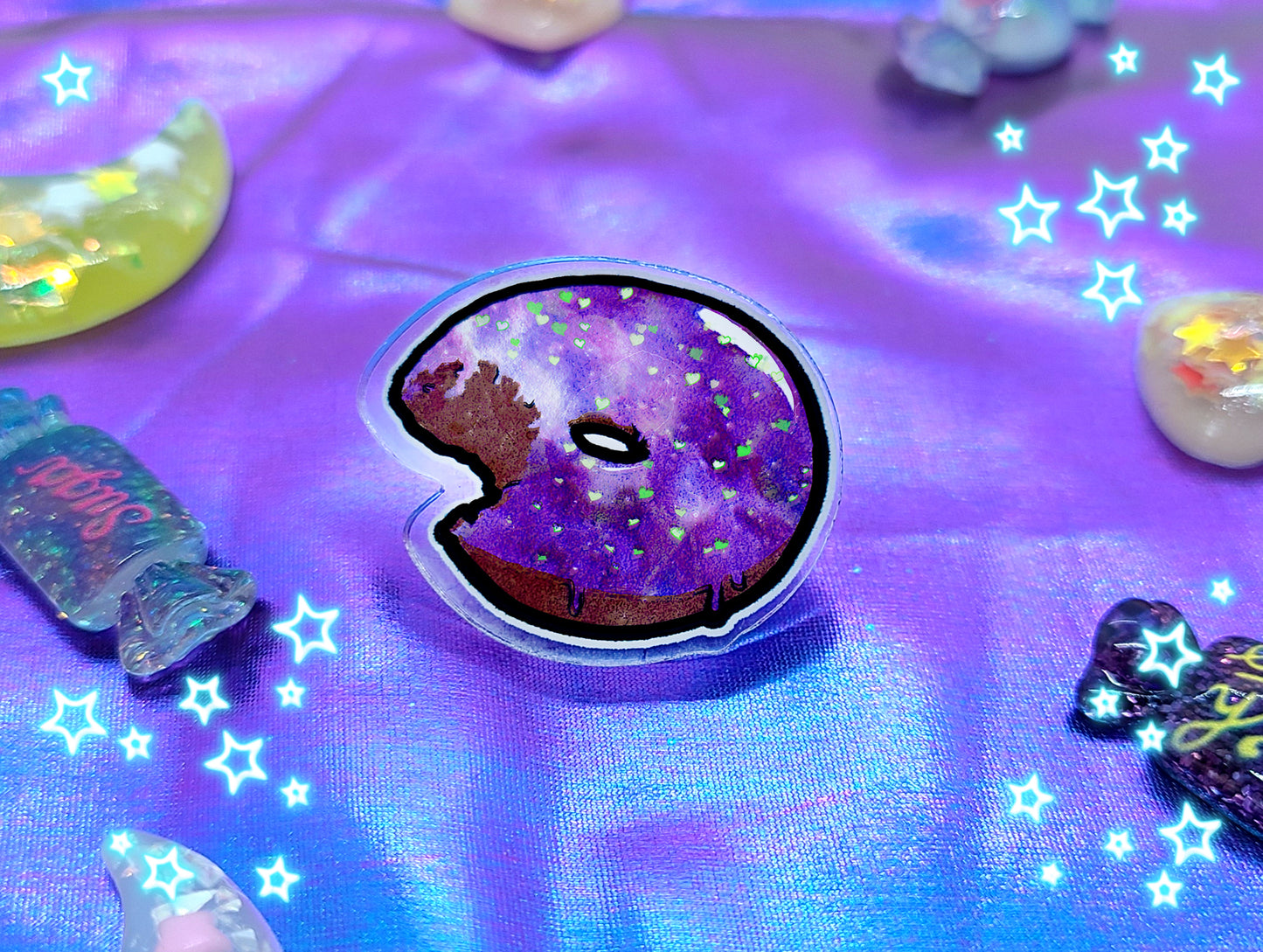 Galaxy Doughnut | Acrylic Pin