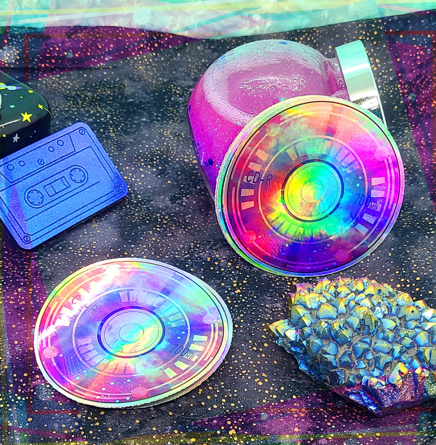 Spacewave CD Sticker | Holographic