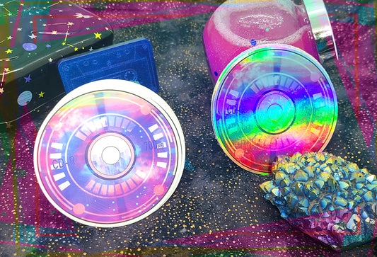 Spacewave CD Sticker | Holographic