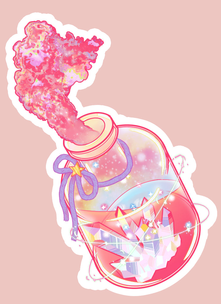 Crystal Jar Sticker