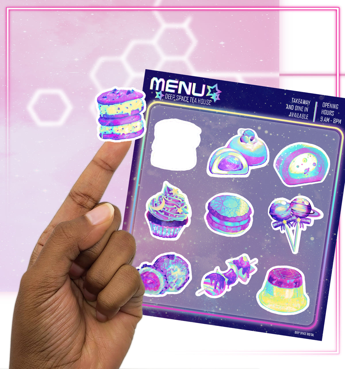 Menu Pinterest Sticker Sweets Menu Sticker Sheet – DeepSpaceDigital